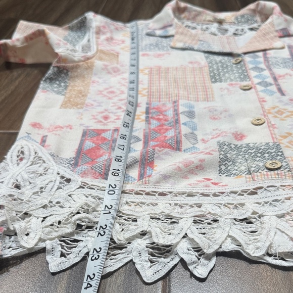 Buckle/Gimmicks Patchwork Blouse M - Picture 8 of 14